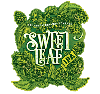 Red Arrow Sweet Leaf beer Label Full Size