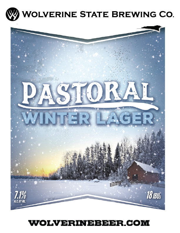 Wolverine State Pastoral Winter beer Label Full Size