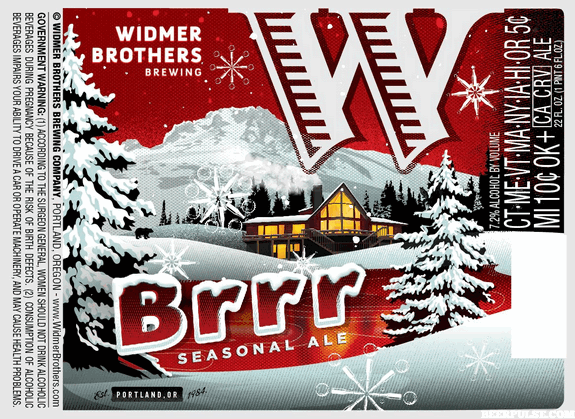 Widmer Brothers Brrr Hoppy Red beer Label Full Size
