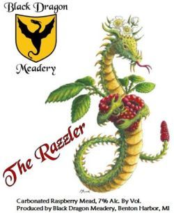 Black Dragon Razzler beer Label Full Size