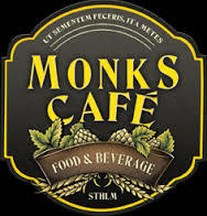 Monks Café Rhub n' Raz beer Label Full Size