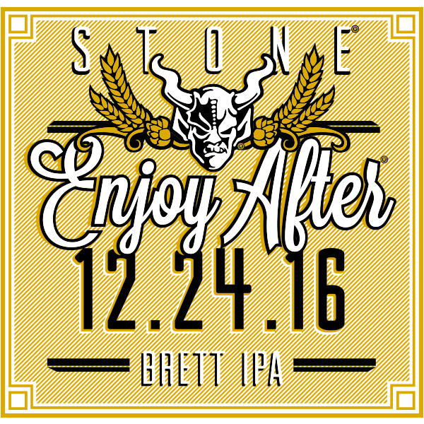 Stone Enjoy After 12.24.16 Brett IPA beer Label Full Size