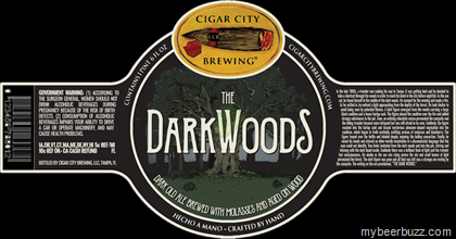 Cigar City Dark Woods Imperial Brown beer Label Full Size