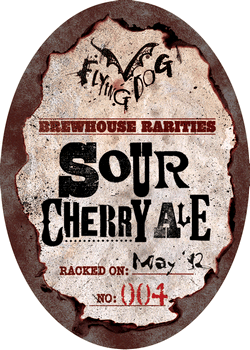 Flying Dog Sour Cherry beer Label Full Size