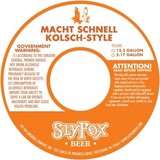 Sly Fox Macht Schnell beer