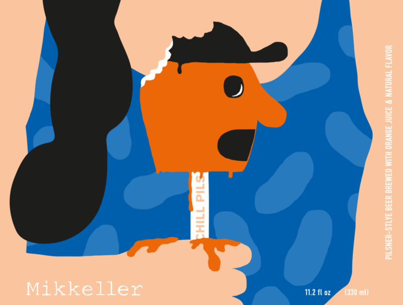 Mikkeller Chill Pils Orange Juice beer Label Full Size