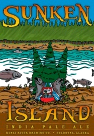 Kenai River Sunken Island IPA beer Label Full Size