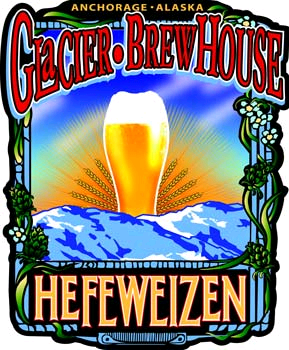 Glacier Hefeweizen beer Label Full Size
