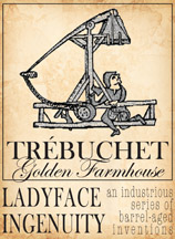 Ladyface Trebuchet beer Label Full Size