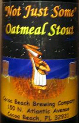 Cocoa Beach "Not Just Some" beer Label Full Size