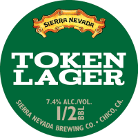 Sierra Nevada Token Lager beer Label Full Size