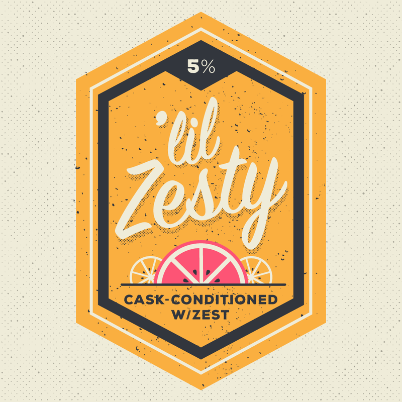 Long Live 'Lil Zesty beer Label Full Size
