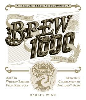 Fremont Brew 1000 beer Label Full Size