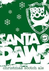 BrewDog Santa Paws beer Label Full Size