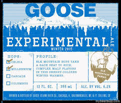 Goose Island Experimetal Winter Ale beer Label Full Size