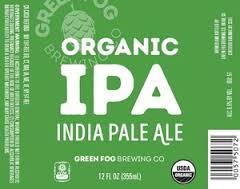 Green Fog Organic IPA beer Label Full Size
