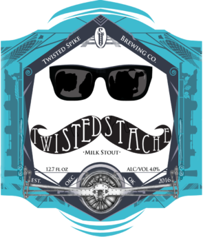 Twisted Spike Twisted Stache beer Label Full Size