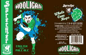 Sprecher Hooligan English Pale beer Label Full Size