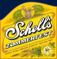 August Schell Zommerfest beer Label Full Size