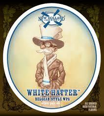 New Holland White Hatter beer Label Full Size