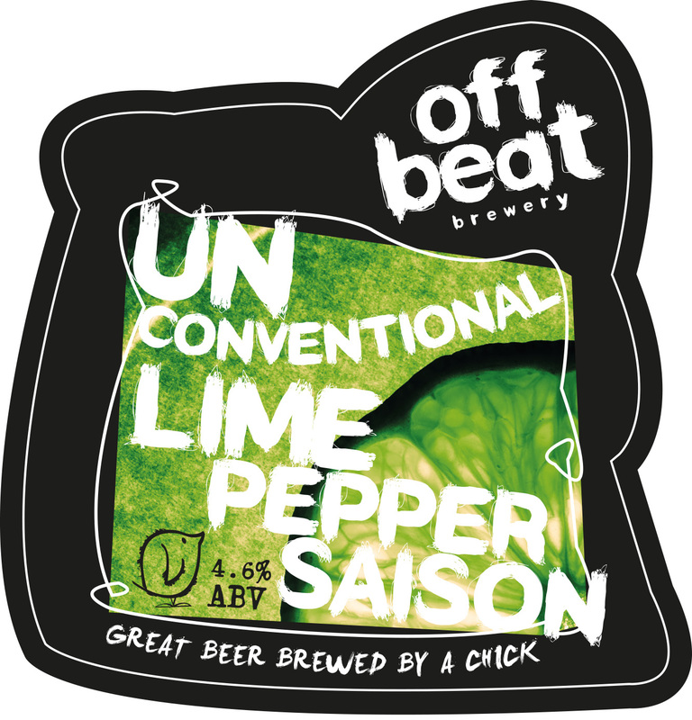 Offbeat Unconventional Lime Pepper Saison beer Label Full Size