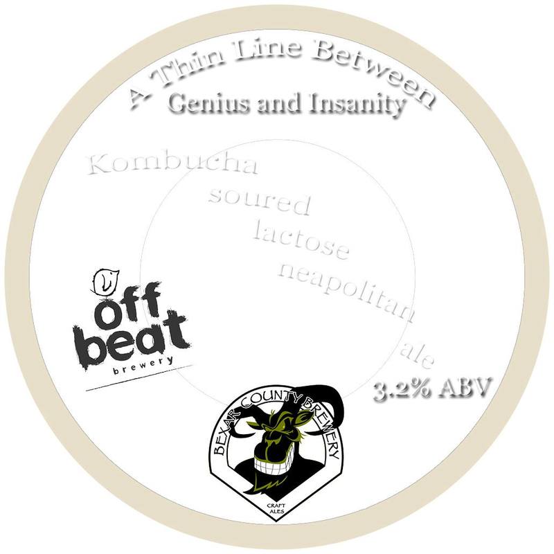 Bexar County & Offbeat Fine Line Between beer Label Full Size