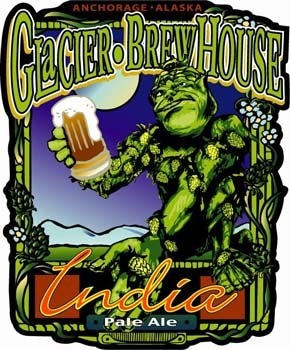 Glacier IPA beer Label Full Size