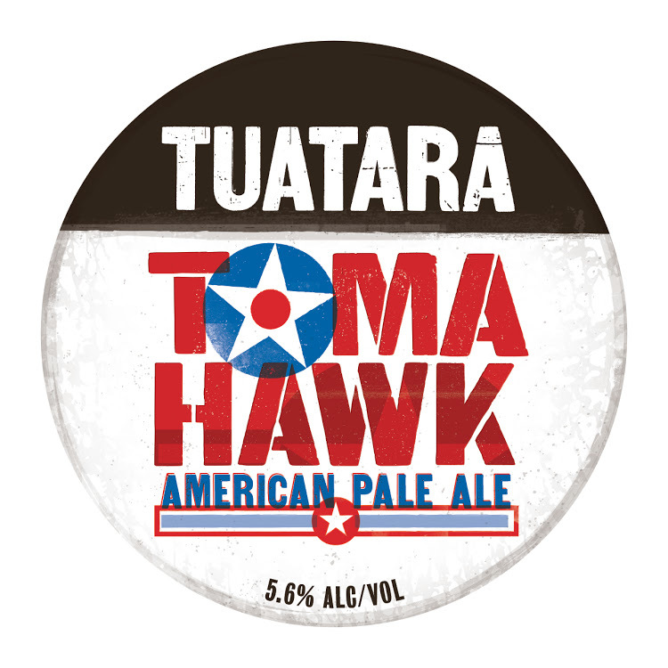 Tuatara Tomahawk beer Label Full Size