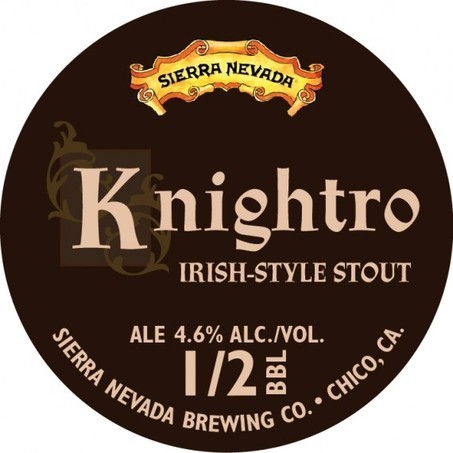 Sierra Nevada Knightro Irish Style Stout beer Label Full Size