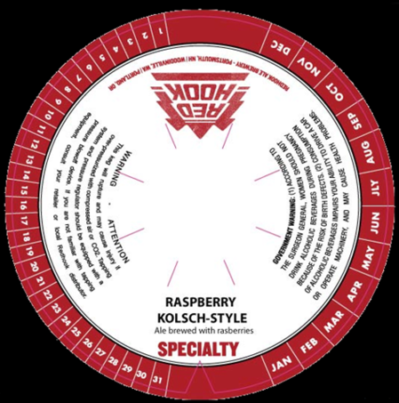 Redhook Raspberry Kolsch-Style beer Label Full Size
