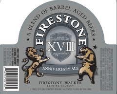Firestone Walker Anniversary XVIII 2014 beer Label Full Size