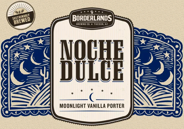 Borderlands Noche Dulce Vanilla Porter beer Label Full Size