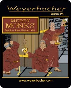 Weyerbacher Merry Monks / Idiot blend with Tart Cherries beer Label Full Size