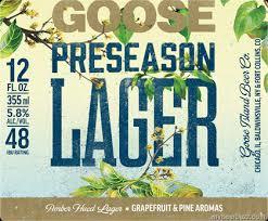 Goose Island Preseason beer Label Full Size