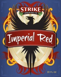 Strike Imperial Red beer Label Full Size