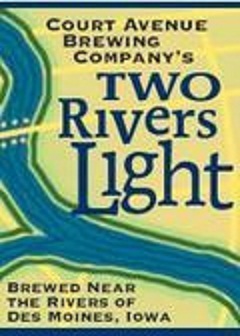 Court Avenue Two Rivers Light beer Label Full Size