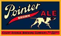 Court Avenue Pointer Brown Ale beer Label Full Size