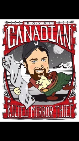 Witch's Hat BA Royal Canadian Kilted Mirror Thief beer Label Full Size