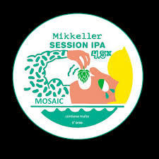 Mikkeller Mosaic Session IPA beer Label Full Size