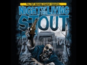 Full Pint Midnight of the Living Stout beer Label Full Size