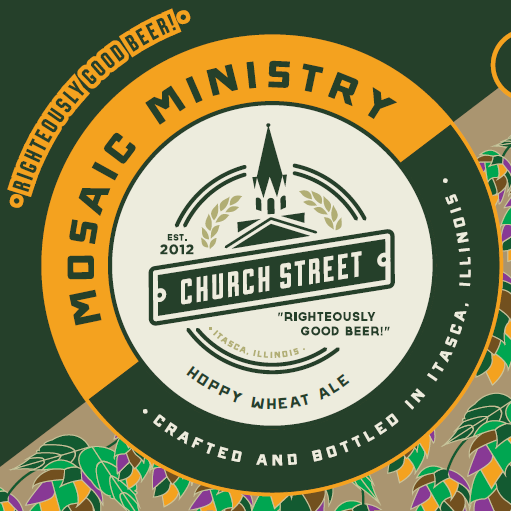 Church Street Mosaic Ministry beer Label Full Size