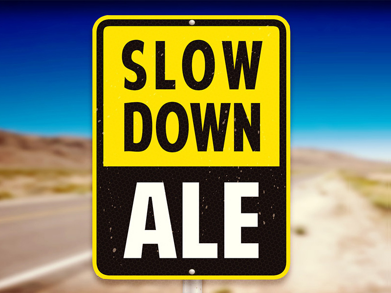 Lost Borough Slow Down beer Label Full Size