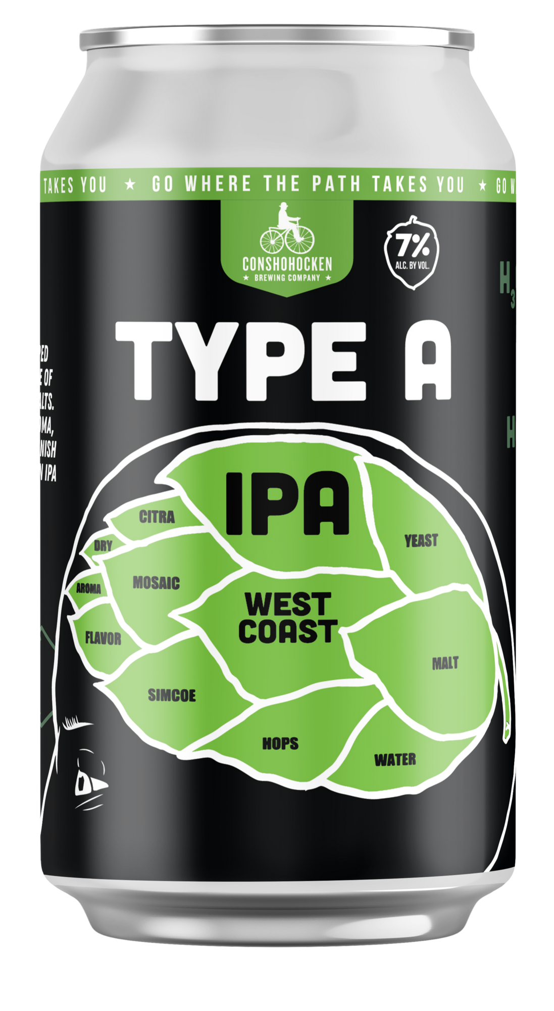 Conshohocken Type A beer Label Full Size