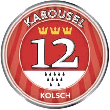 Flat 12 Karousel beer Label Full Size