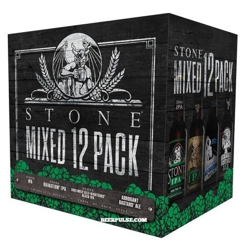 Stone All IPA Mix 12 Pack beer Label Full Size