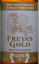 Odin Freya's Gold beer Label Full Size