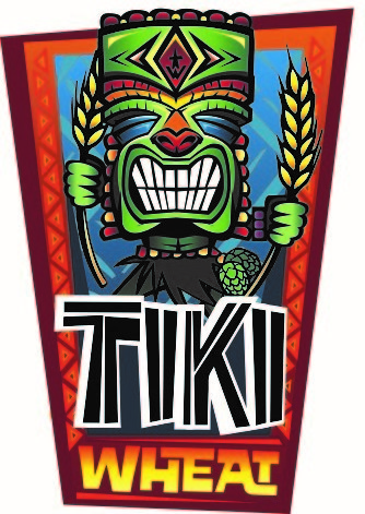 Galveston Island Tiki Wheat beer Label Full Size