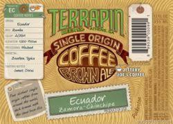 Terrapin Single Origin Coffee Brown Ale Ecuador beer Label Full Size