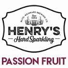 Henry's Spiked Sparkling Water Passion Fruit beer Label Full Size