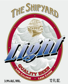 Shipyard Light beer Label Full Size